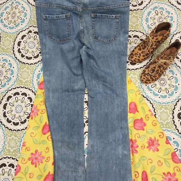 786 Size 12A Rout 66 Stretch Upcycled Bell-Bottoms - Picture 3 of 5